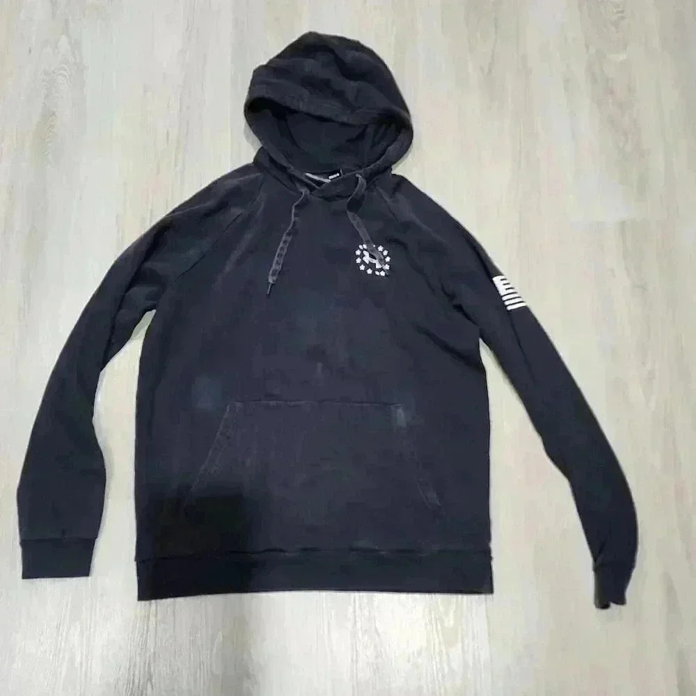 Under Armour Men's ColdGear Freedom Raglan Pullover Hoodie Black Size Large